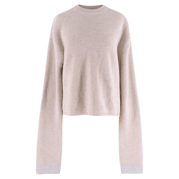 Stella McCartney Beige Knit Cashmere Cardigan Sweater sz IT38 For Sale ...