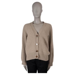 STELLA MCCARTNEY beige cachemire 2021 CHUNKY RIB-KNIT Pull 42 M