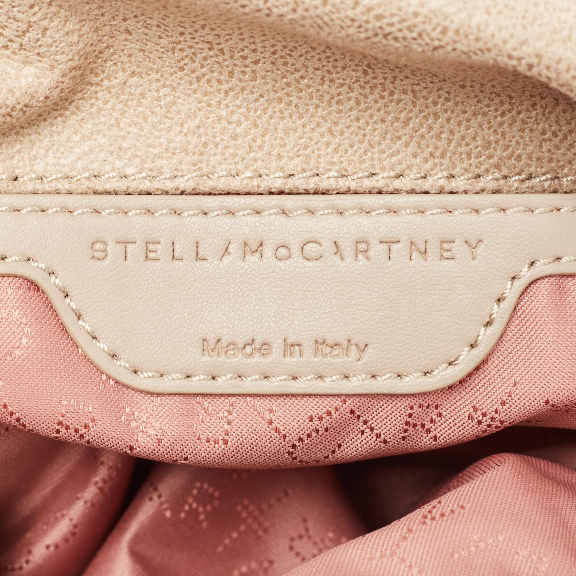 Stella McCartney Beige Faux Leather Mini Falabella Tote 6