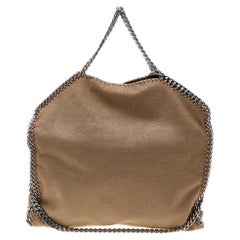 Stella McCartney Beige Faux Leather Small Falabella Tote