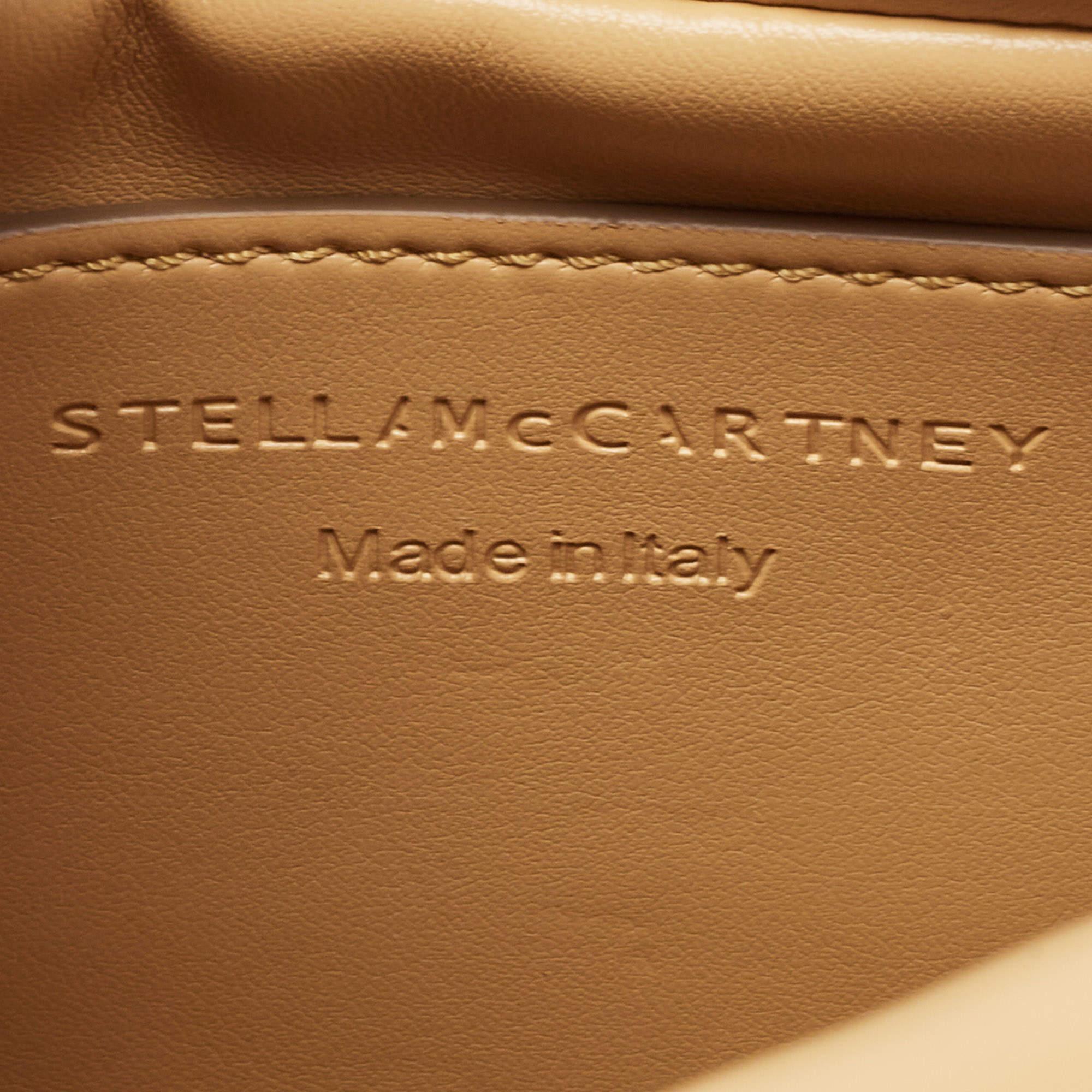 Stella McCartney Beige Faux Leather Small Puffy Shoulder Bag 7