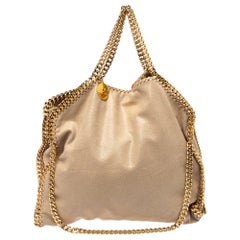 Stella McCartney Beige Faux Suede Small Falabella Tote