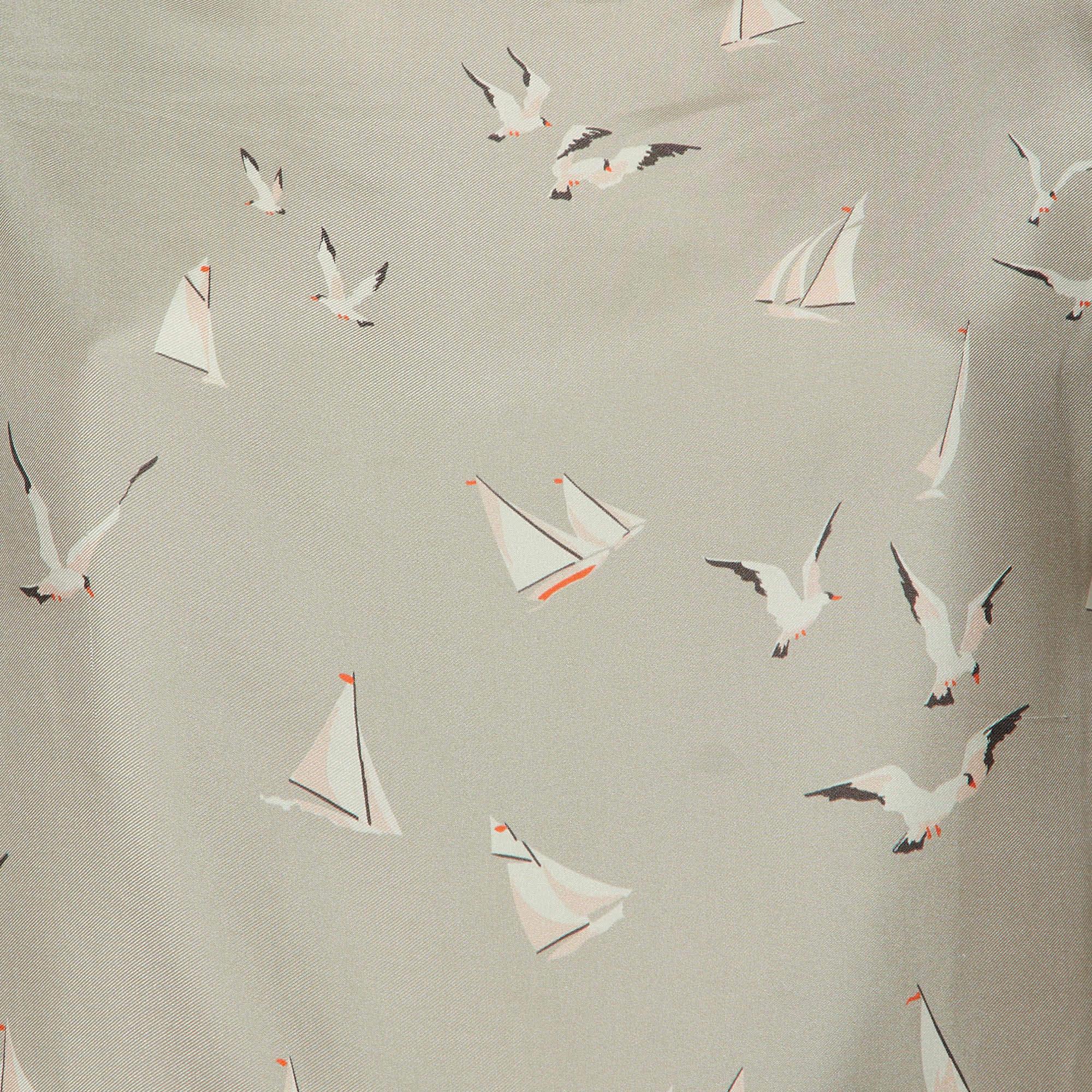 Beige Stella McCartney - Top in seta stampata beige S in vendita