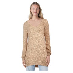 Stella McCartney Beige Sequinned Knit Jumper Size XS