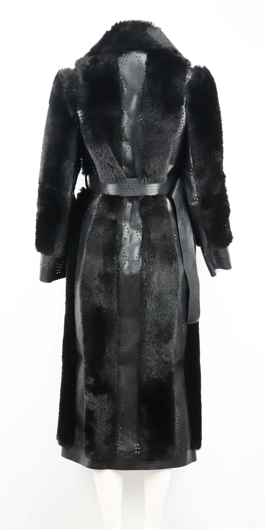 stella mccartney faux fur coat