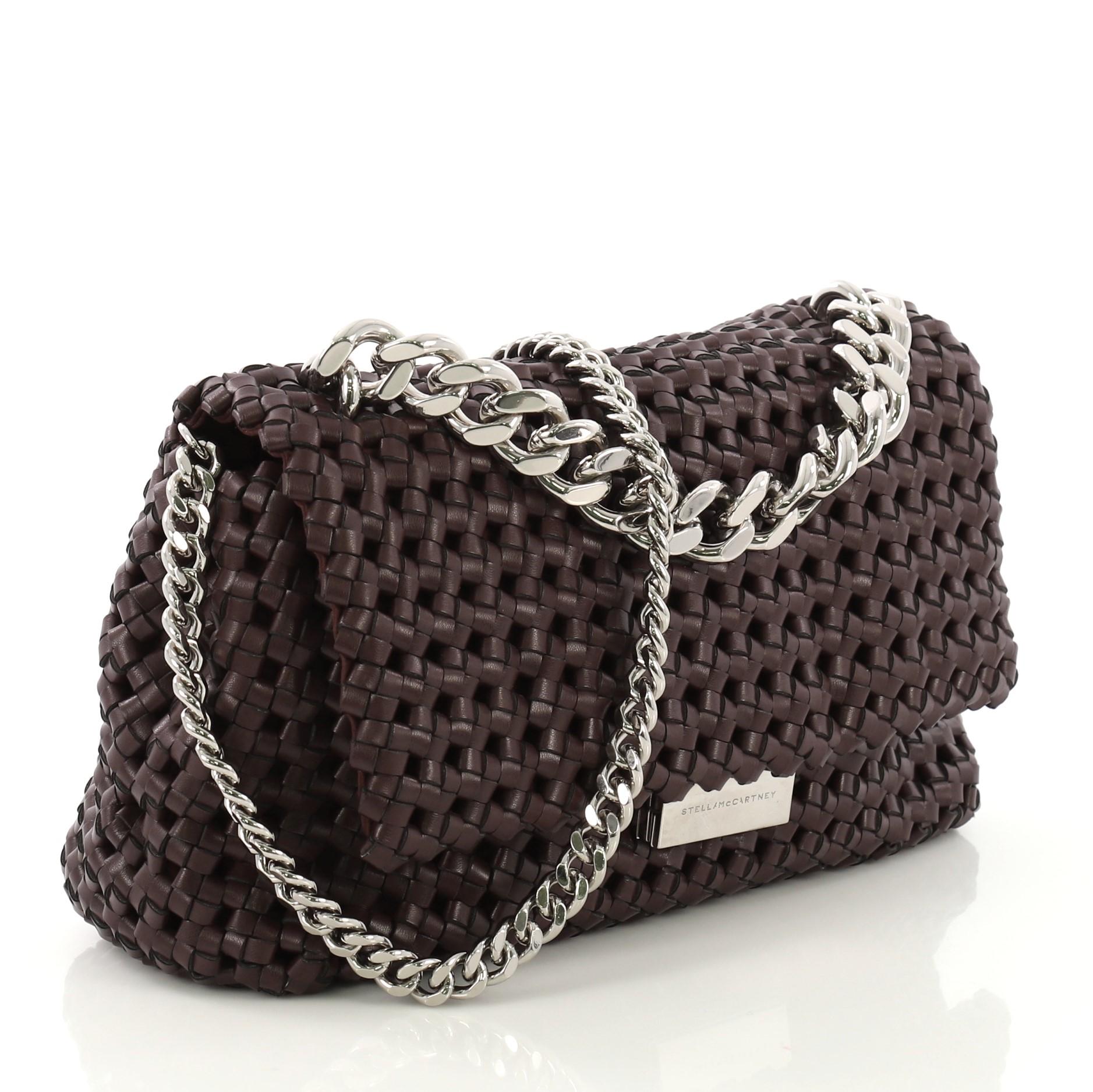 Stella McCartney Bex Shoulder Bag Woven Faux Leather Small at 1stDibs