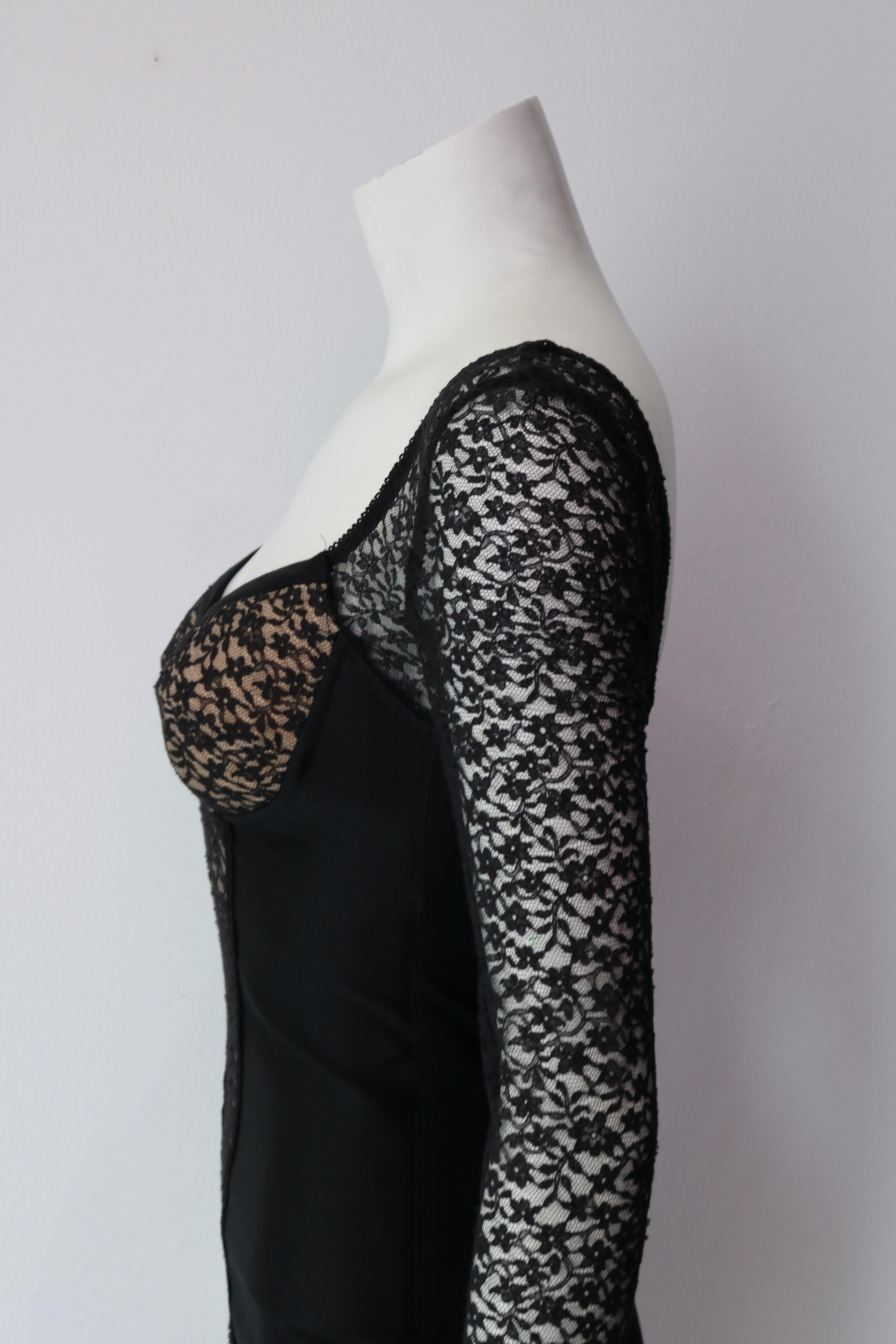 stella mccartney black lace dress