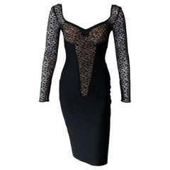 Stella McCartney Black and Lace Corset Dress 