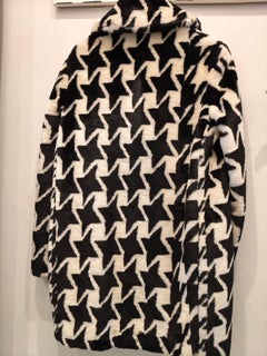 Stella McCartney Black and White Women's Coat, Size M, Italy