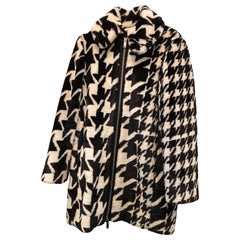 Stella McCartney Black and White Women's Coat, Size M, Italy