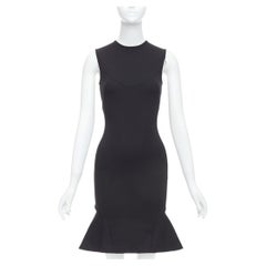 Stella McCartney nero in misto cotone, abito aderente con orlo svasato IT38 XS