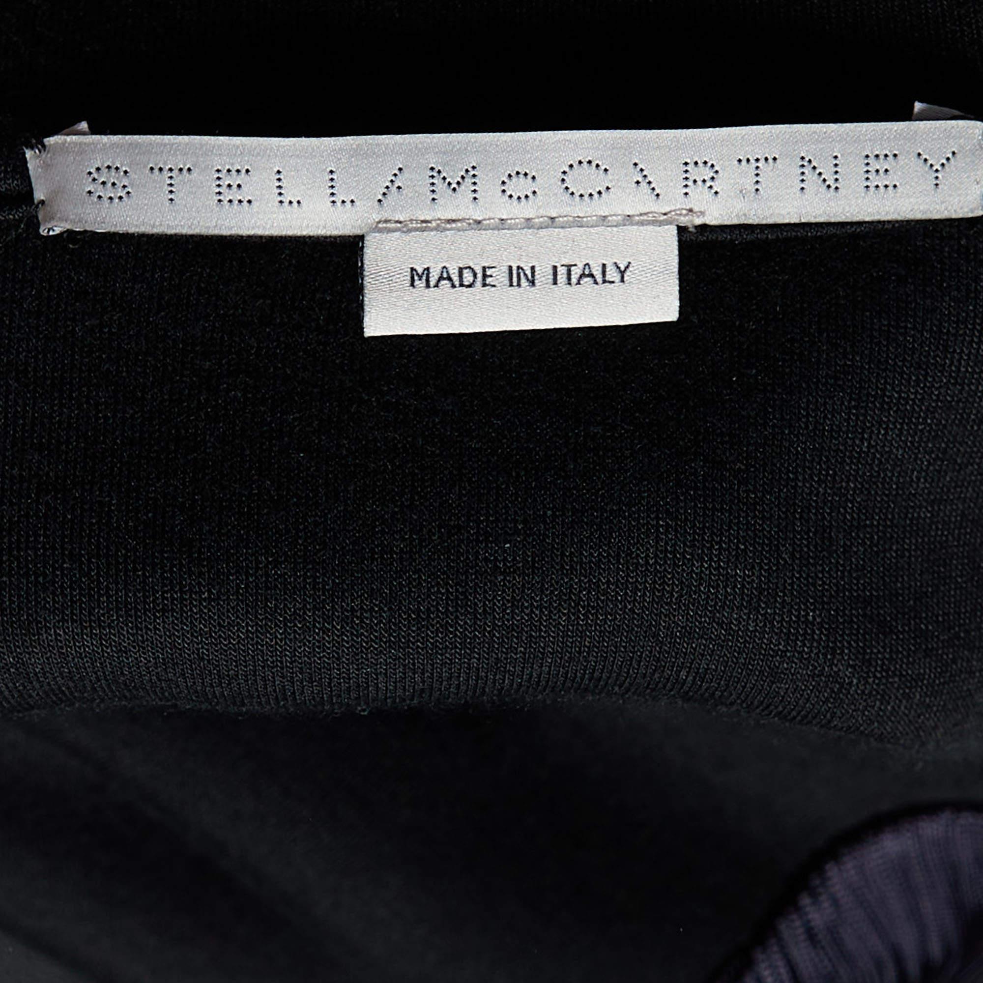 Stella McCartney - Mini-robe noire en tricot de coton à franges L Excellent état - En vente à Dubai, Al Qouz 2