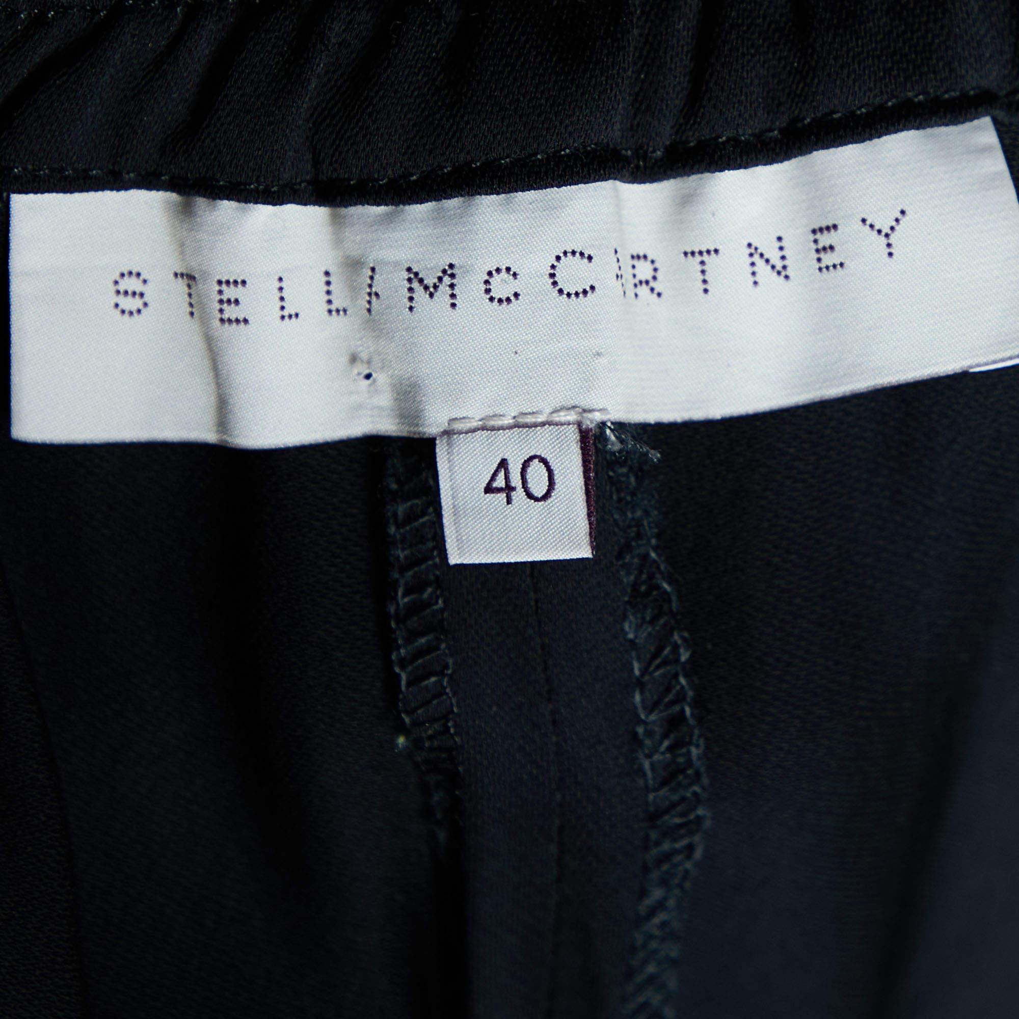 Stella McCartney - Joggers in crêpe nero S In condizioni buone a Dubai, Al Qouz 2