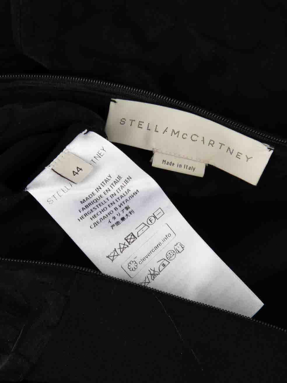 Women's Stella McCartney Black Crew Neck Sleeveless Dress Size L For Sale