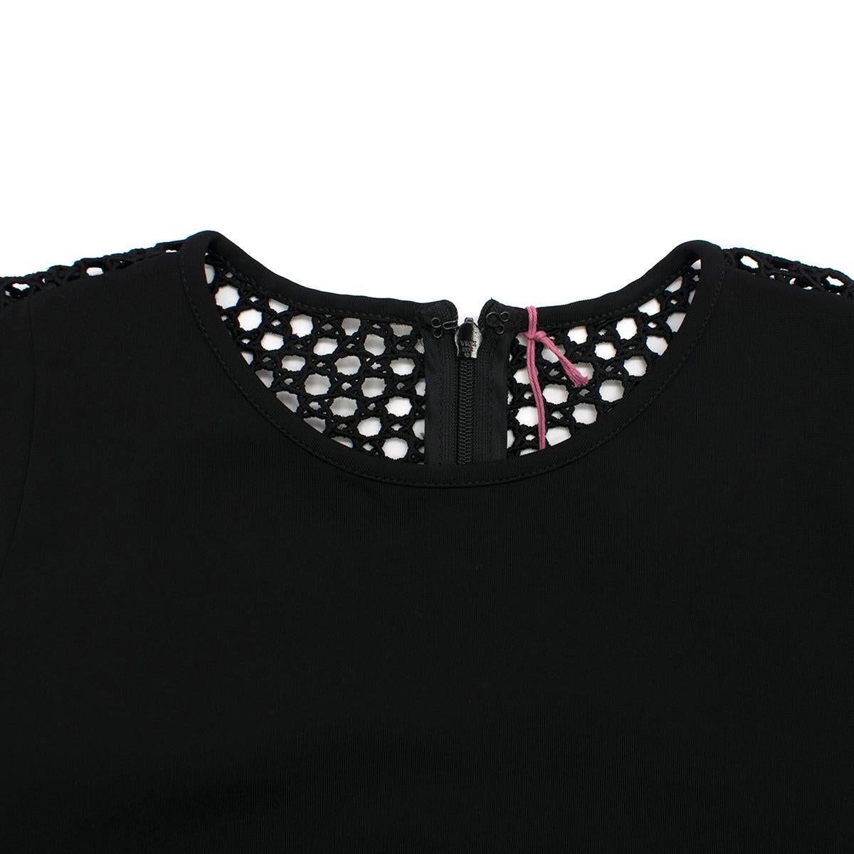 Women's Stella McCartney Black Crochet Dress US 8 For Sale