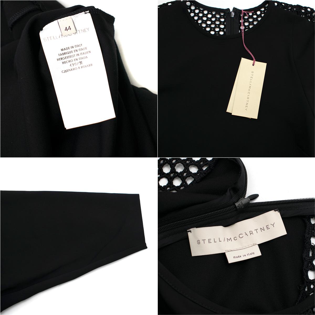 Stella McCartney Black Crochet Dress US 8 For Sale 4