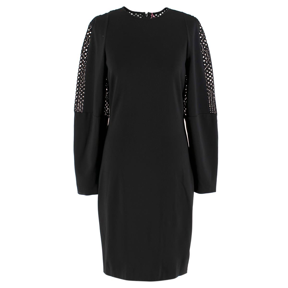 Stella McCartney Black Crochet Dress US 8 For Sale