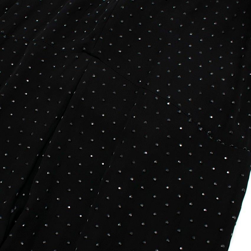 Stella McCartney Black Crystal Stud Embellished Jumpsuit US 6 For Sale 5