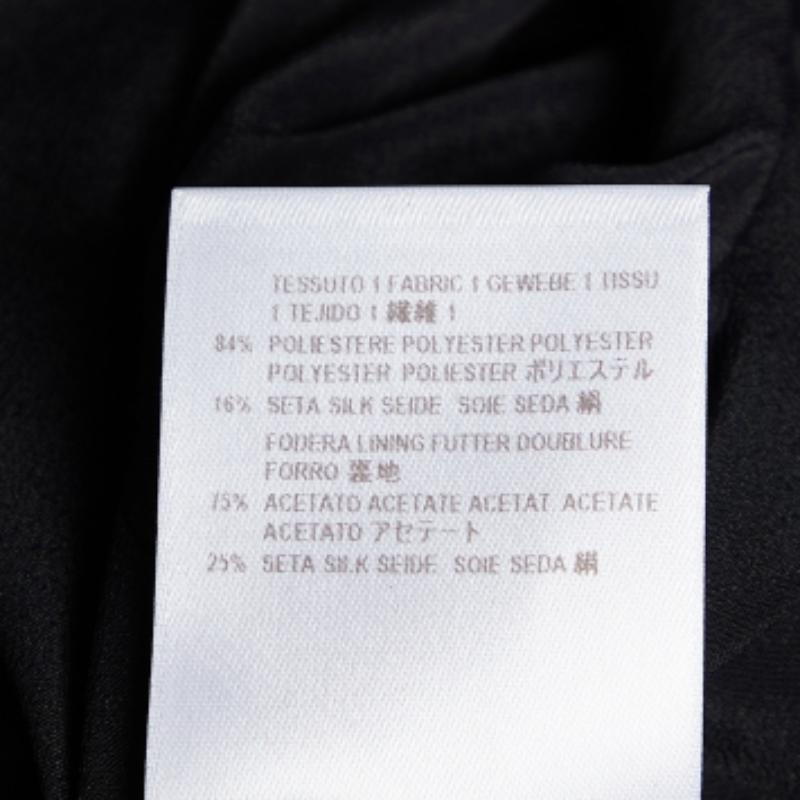 Stella McCartney Schwarzes Cutwork Schößchen-Top S Damen im Angebot
