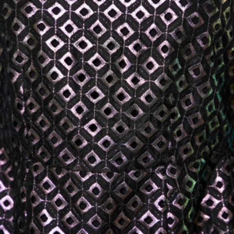 Stella McCartney Schwarzes Cutwork Schößchen-Top S im Angebot 1