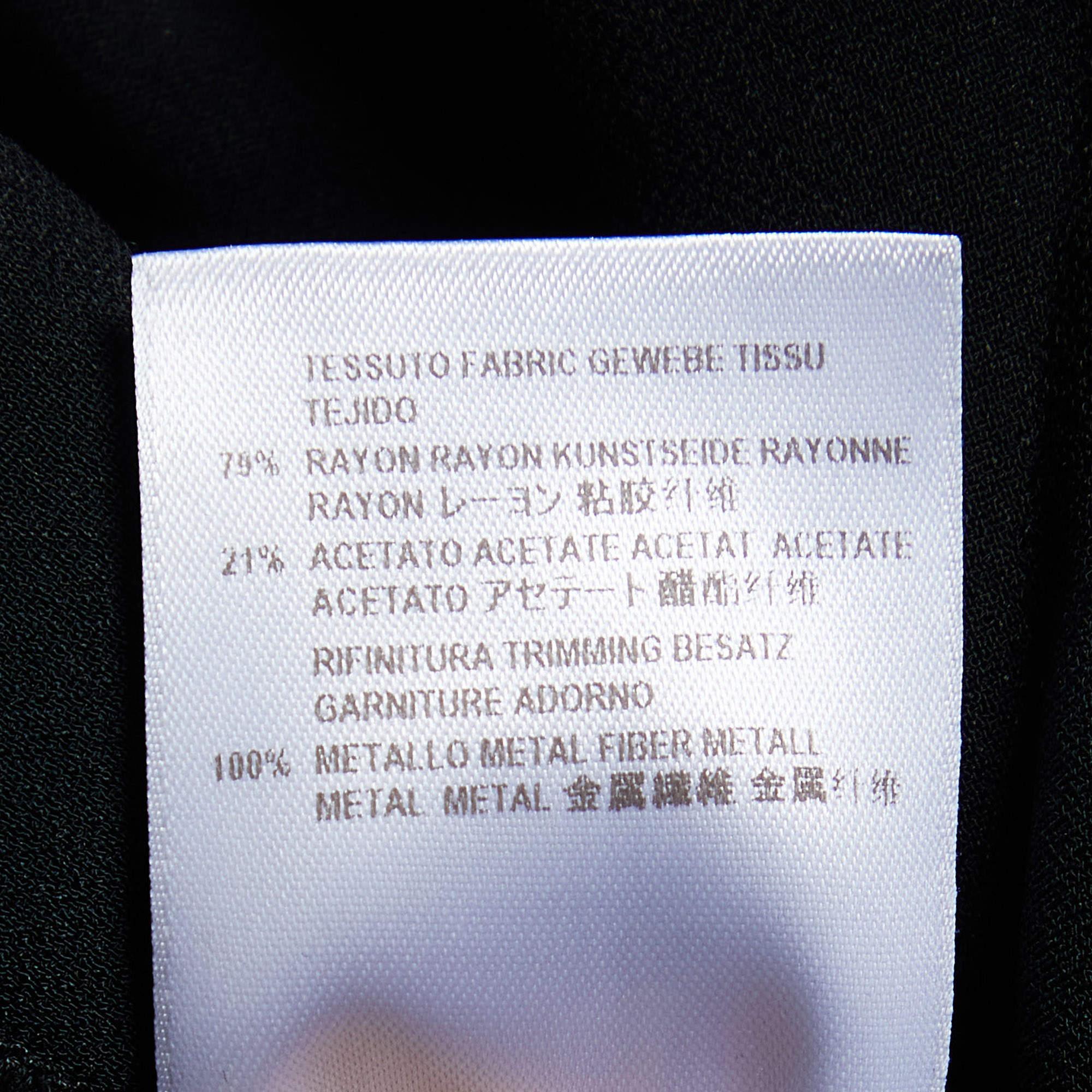 Donna Stella McCartney Pantaloni in crêpe impreziositi neri M. in vendita