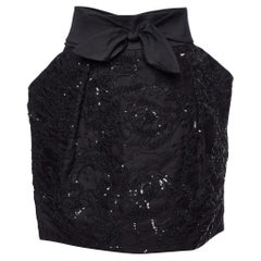 Stella McCartney Minifalda de Seda Adornada con Lazo de Seda L