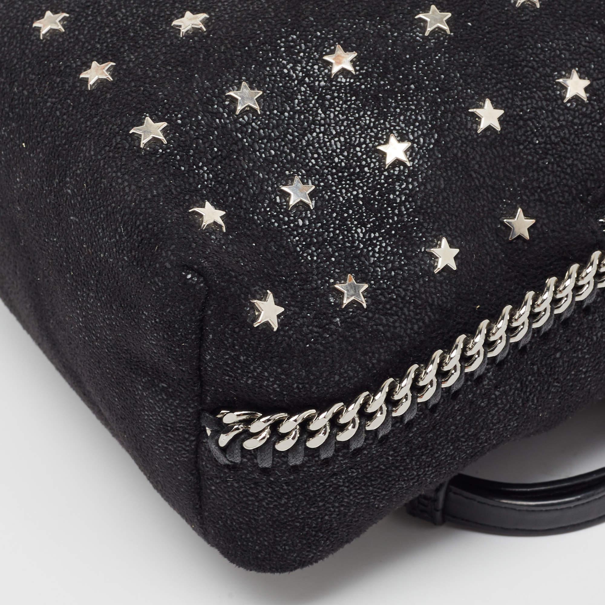 Stella McCartney Sac à dos Falabella en faux cuir noir en vente 3