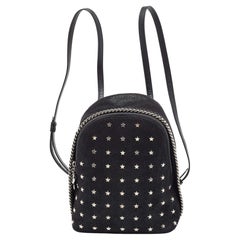 Stella McCartney Black Faux Leather Falabella Backpack