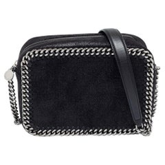 Stella McCartney Black Faux Leather Falabella Camera Bag