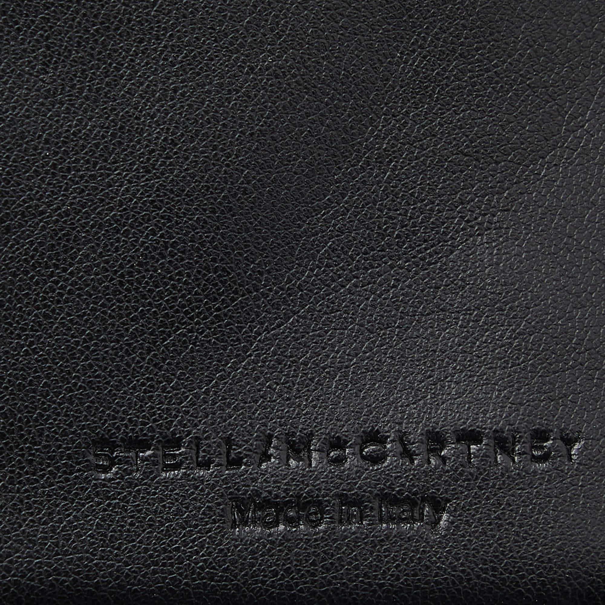 Stella McCartney Black Faux Leather Falabella iPhone 6 Case For Sale 5