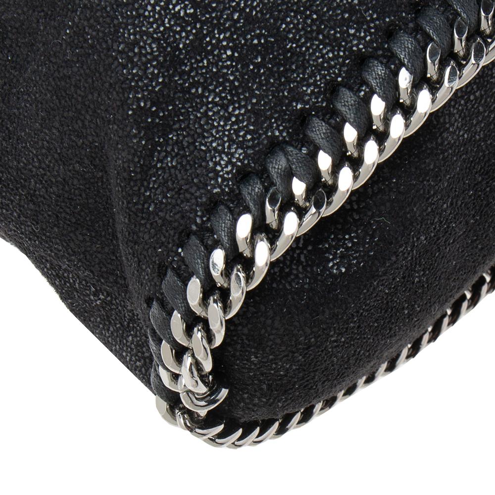 Stella McCartney Black Faux Leather Falabella Mini Backpack In Good Condition In Dubai, Al Qouz 2