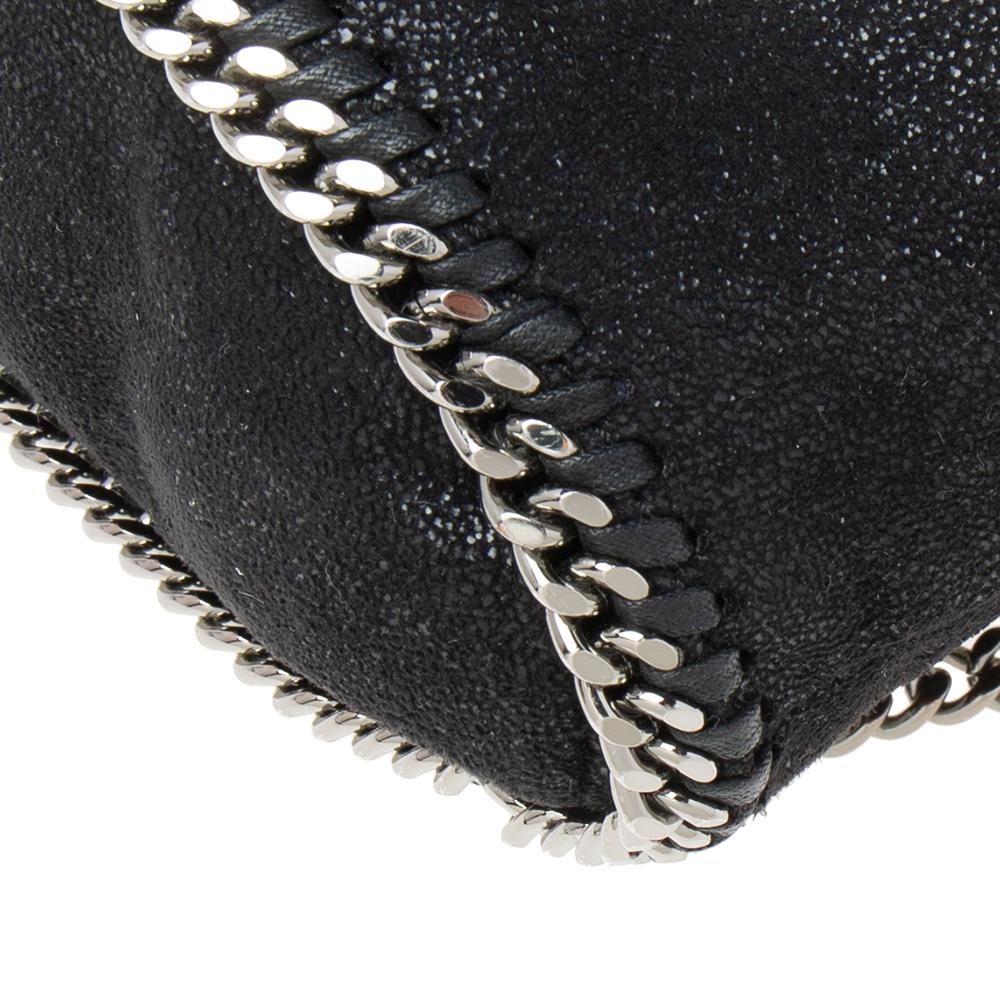 Stella McCartney Black Faux Leather Falabella Mini Backpack 1
