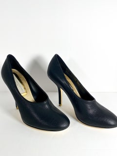 Stella McCartney Black (Faux) Leather Heels