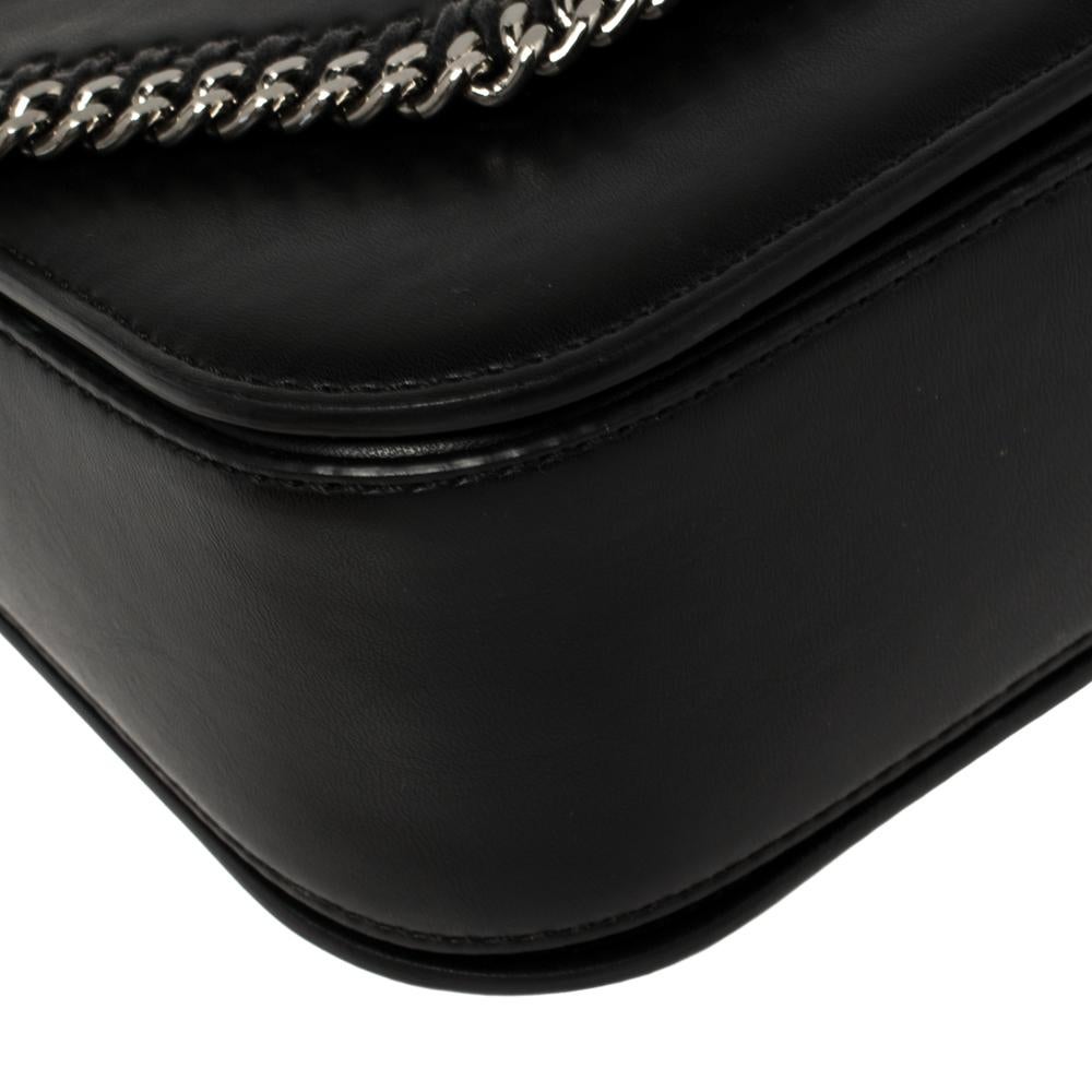 Stella McCartney Black Faux Leather Mini Falabella Box Shoulder Bag 4