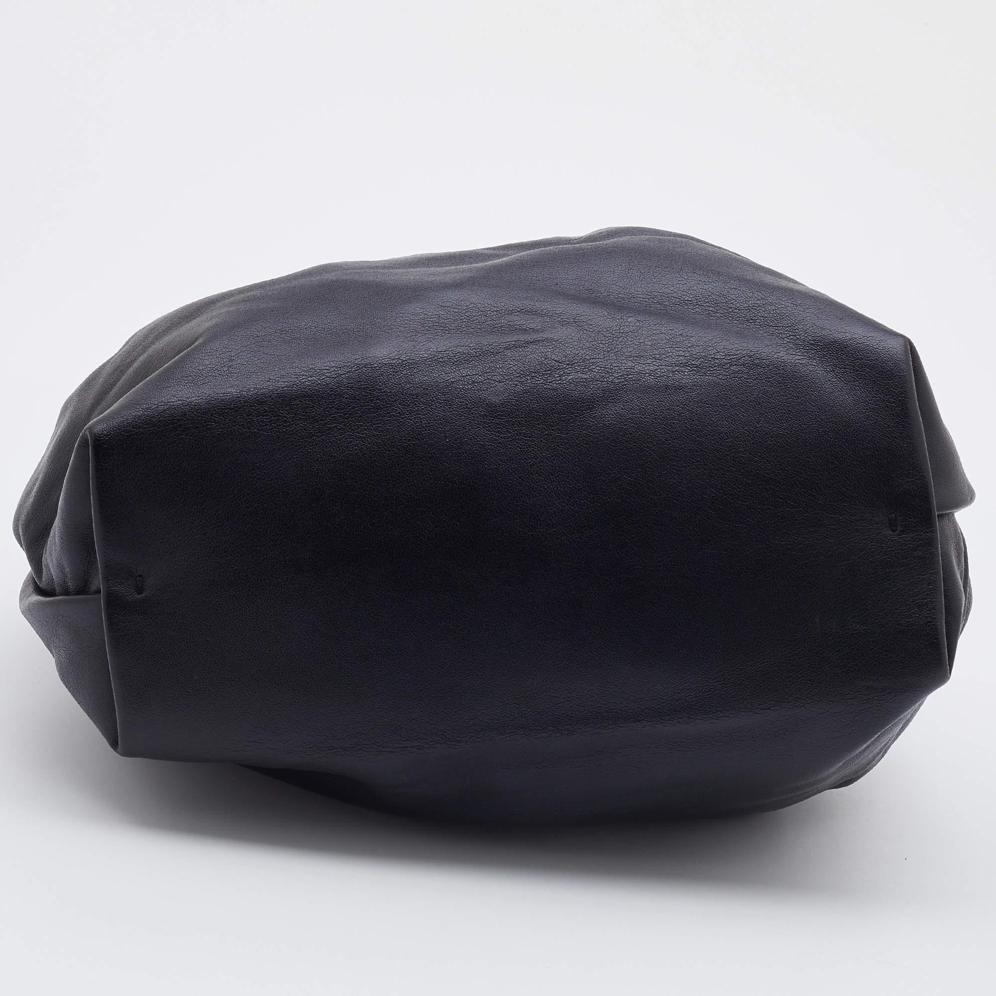 Stella McCartney Black Faux Leather Noma Bucket Bag 1