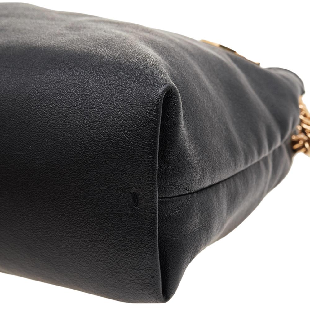 Stella McCartney Black Faux Leather Noma Shoulder Bag 7