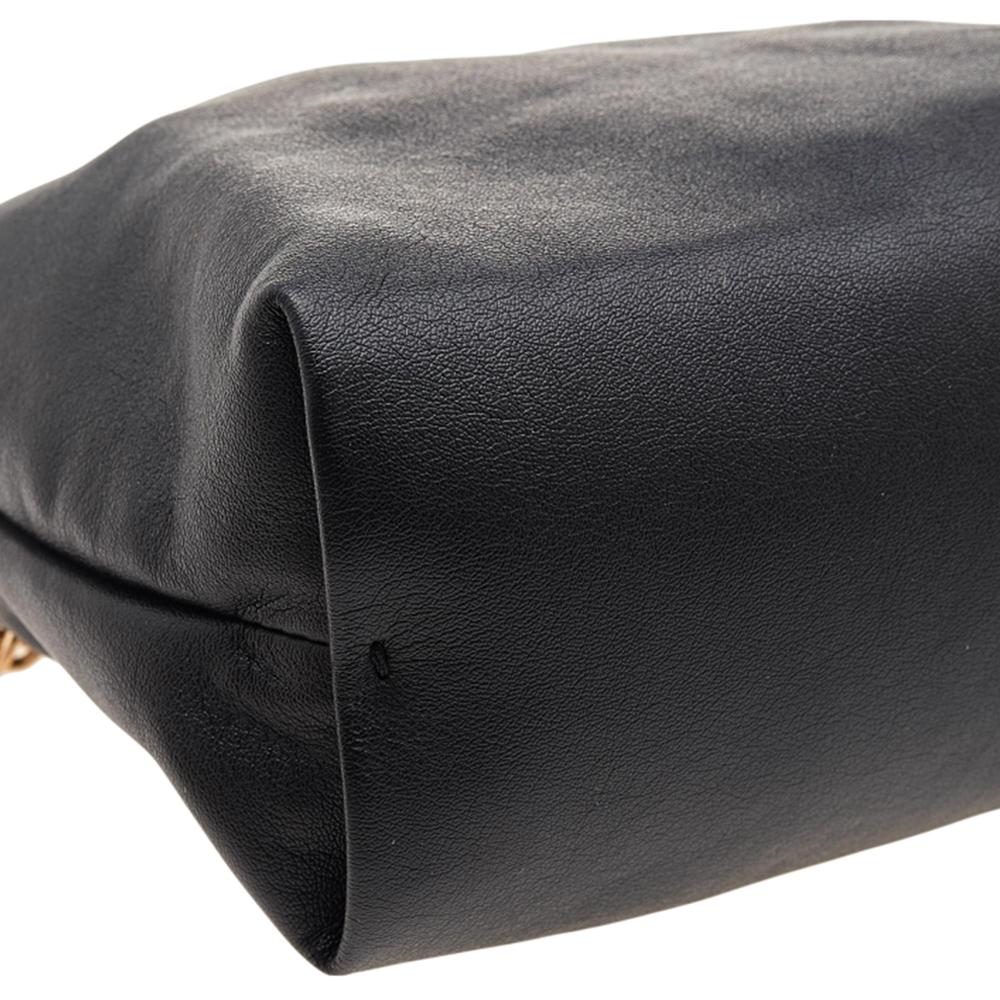 Stella McCartney Black Faux Leather Noma Shoulder Bag 8