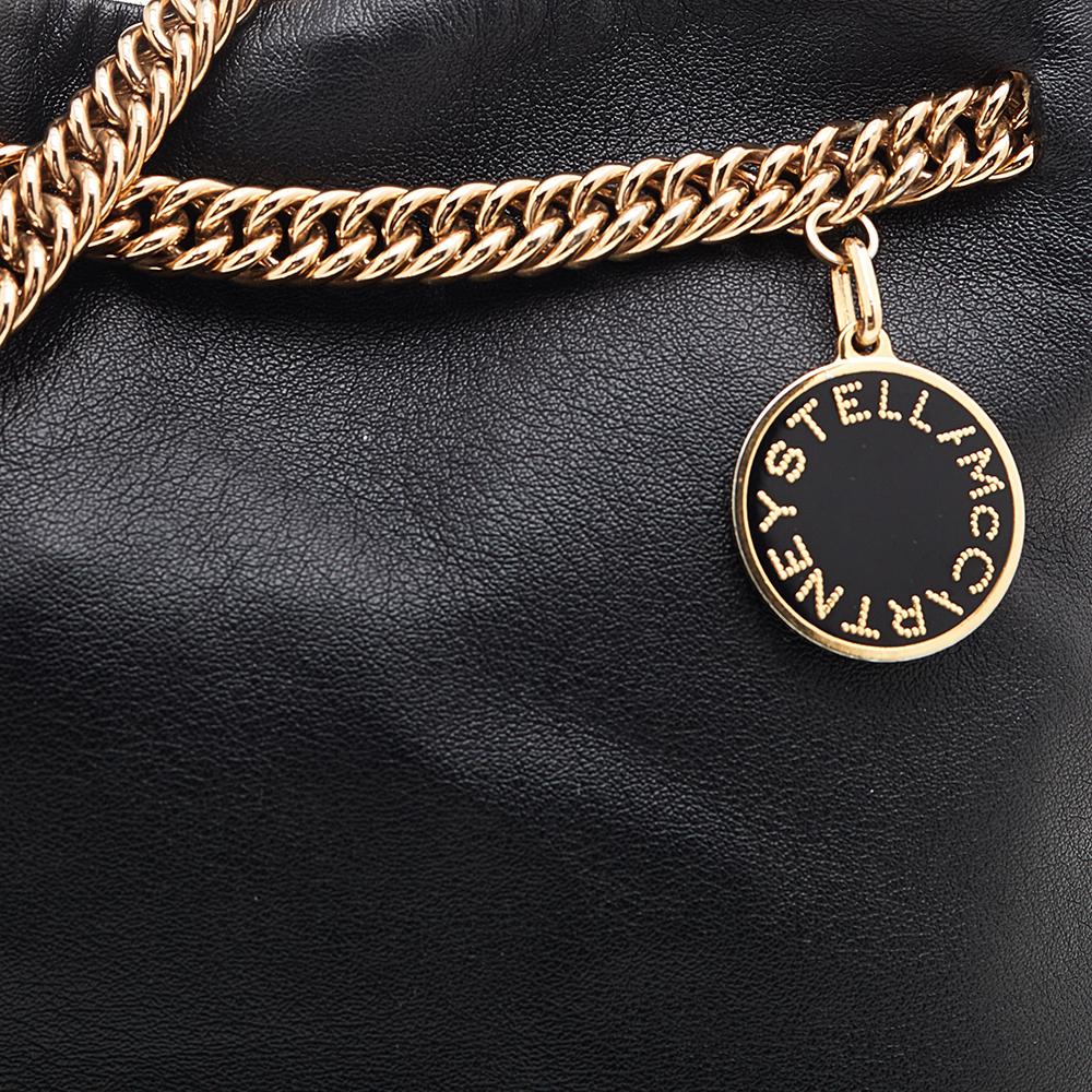 Stella McCartney Black Faux Leather Noma Shoulder Bag 3
