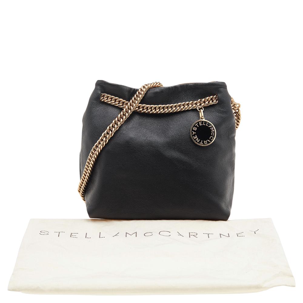 Stella McCartney Black Faux Leather Noma Shoulder Bag 4