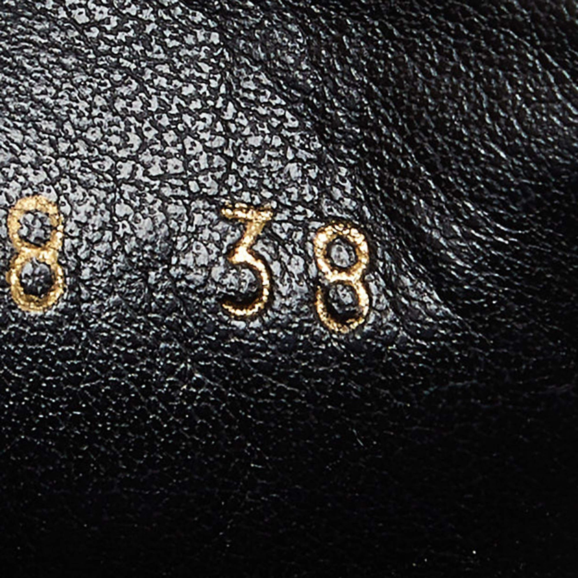 Stella McCartney Black Faux Leather Platform Sneakers Size 38 3