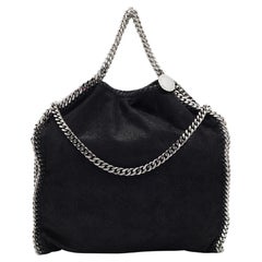 Stella McCartney Black Faux Leather Small Falabella Tote