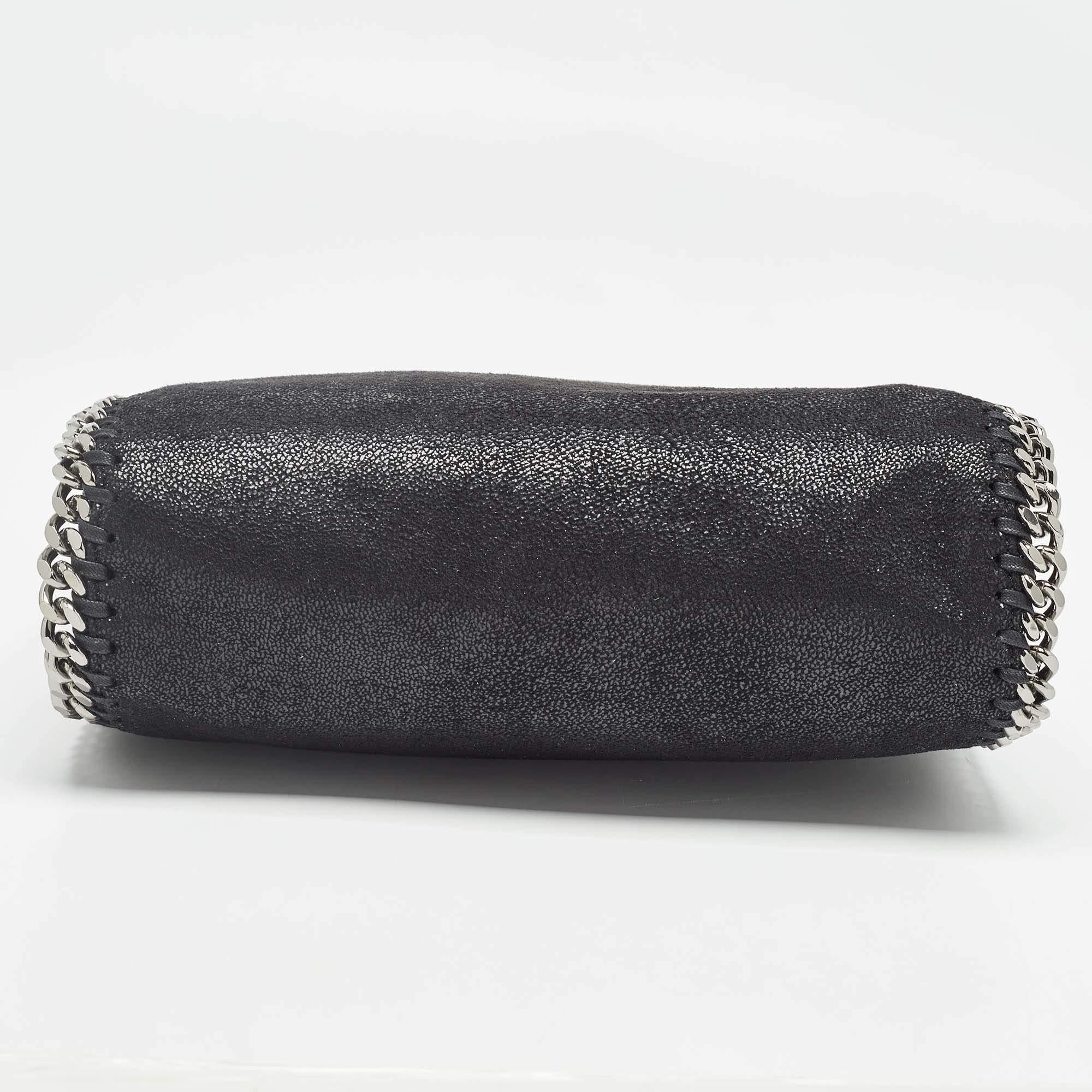Stella McCartney Black Faux Suede Mini Falabella Tote 2
