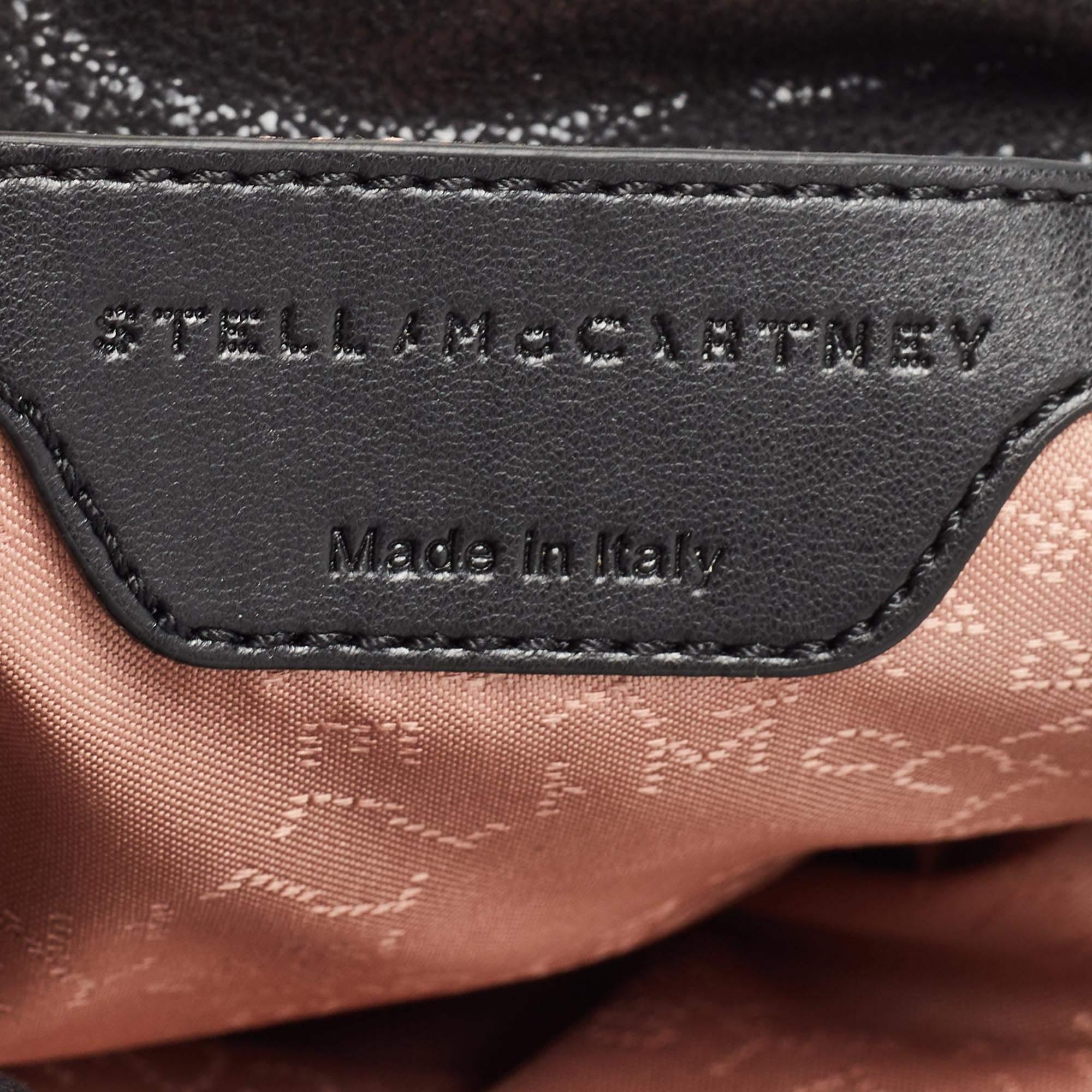Stella McCartney Black Faux Suede Mini Falabella Tote 4
