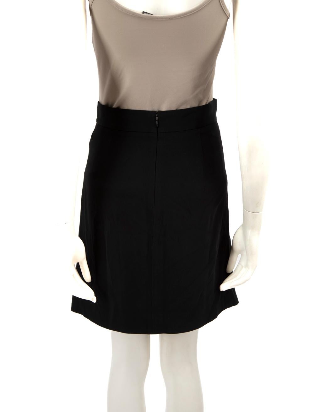 Stella McCartney Black Flared Panel Skirt Size XS In Good Condition In London, GB