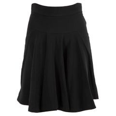 Stella McCartney Schwarzer Rock mit ausgestelltem Paneelrock Größe XS