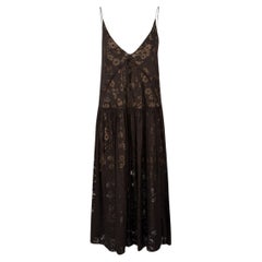 Stella McCartney Black Floral Keyhole Dress Size M