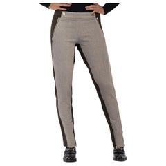 Stella McCartney Black 
Grey Denim Panelled Jeans Size XS