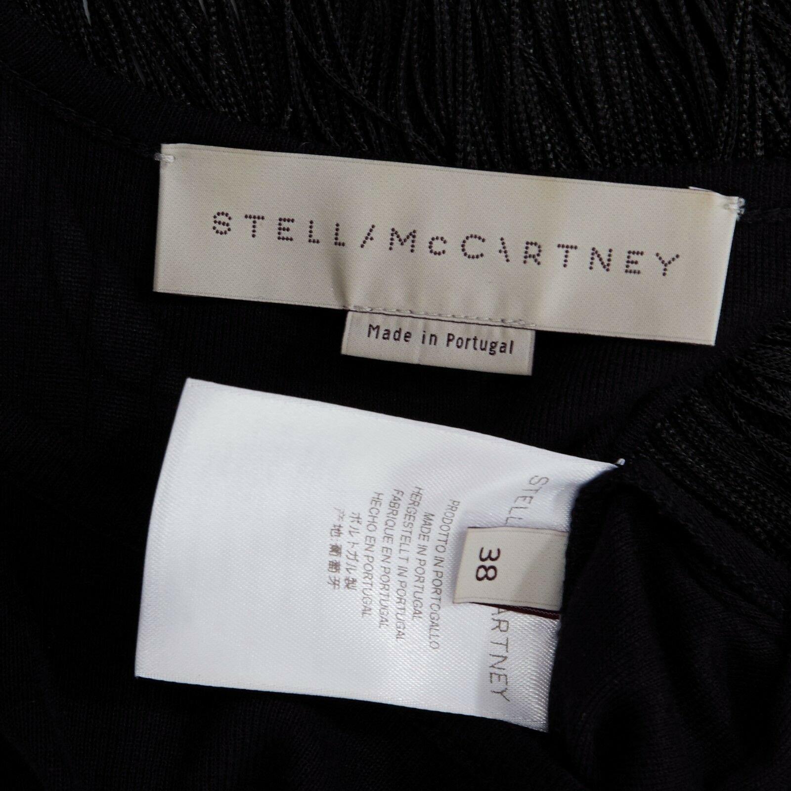 STELLA MCCARTNEY black ITinge back cotton silk blend sleeveless top IT38 XS 5