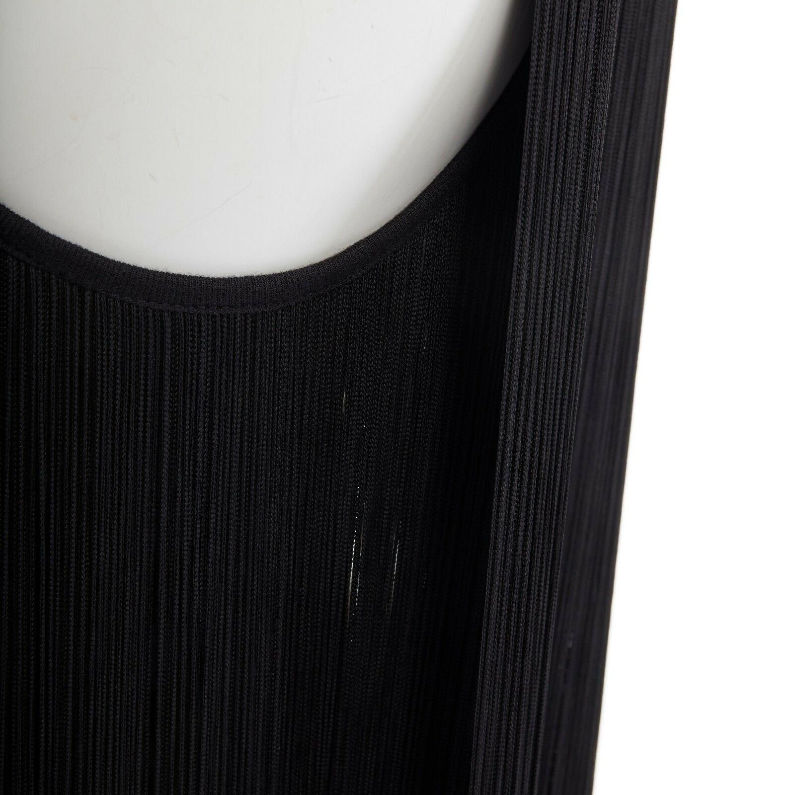 STELLA MCCARTNEY black ITinge back cotton silk blend sleeveless top IT38 XS 2