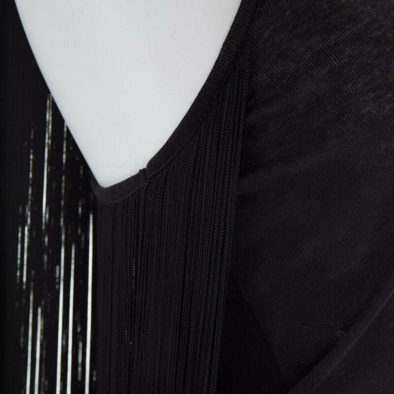 STELLA MCCARTNEY black ITinge back cotton silk blend sleeveless top IT38 XS For Sale 3